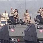 Pakistan Day, parade in the Islamabad, fly past of fighter planes