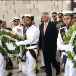 Pakistan day: governer Sindh presence at Quaid's shrine in Karachi