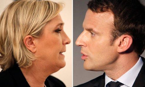 The latest presidential elections- Emmanuel Macron or Marine Le Pen.