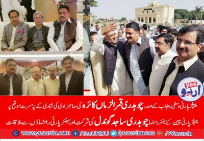 CH, SAJID MEHMOOD, GONDAL, senior, leader, ppp, SPAIN, participated, in, marriage, party, of. senior, leader, and president, ppp, central, punjab, qamar uz zaman, kaira