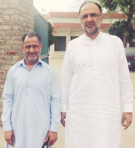 ch. asif gujjar, meeting, with pp, central, punjab, president, qamar uz zaman kaira, along, with, his, nephew, ch. ghulam, mustafa, gujjar