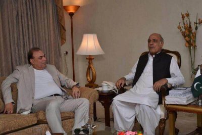 JAVED, BUTT, EX-PRESIDENT, PMLN, FRANCE, MEET, GOVERNOR, RAFIQ RAJWANA, FOR, CONDOLENCE, ON, DEATH, OF, HIS, NEPHEW,