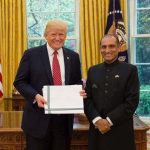 Pakistani ambassador Chaudhry Aizaz meets with US President Donald Trump