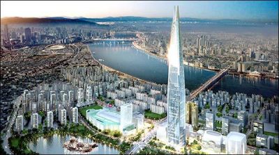 Inaugurating the world fifth tallest building in the North Korea