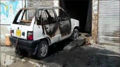 Khairpur, a fire in a car parked at home, kills 3 children