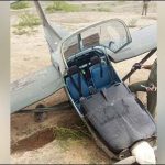 Peshawar: training plane crash landing in matni