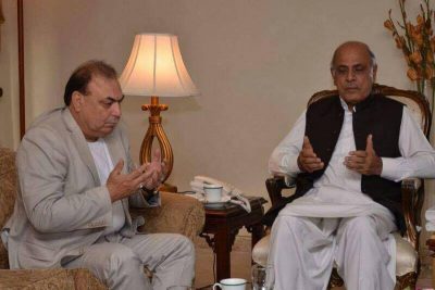 JAVED, BUTT, EX-PRESIDENT, PMLN, FRANCE, MEET, GOVERNOR, RAFIQ RAJWANA, FOR, CONDOLENCE, ON, DEATH, OF, HIS, NEPHEW,