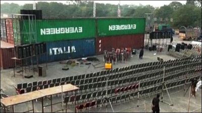 The preparations of PTI rally starts in Islamabad