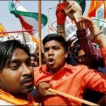 Indian extremists attacked a mock set Pakistan