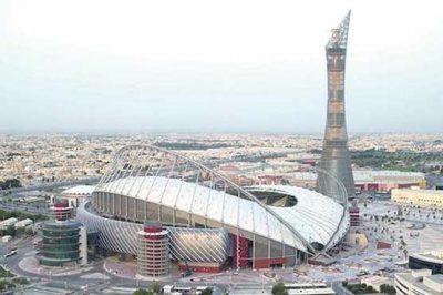 Air-conditioned stadium opens in Qatar
