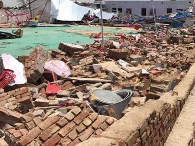 Indian state of Rajasthan, killing 23 people in the wedding hall collapse
