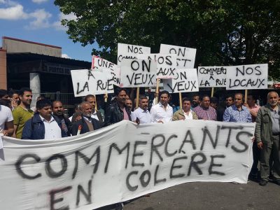 France: local and Pakistani community, raised, protest, after, fire, incident, in the commercial, center, burning, huge, business, area, local, council, did, not,take, any, notice, of, the, loss