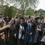 US students protest against government policies, boycotted the vice president's speech