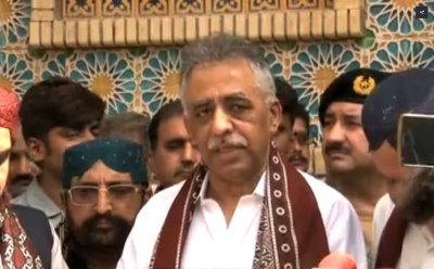 Governor Sindh presence on shrine of Lal Shahbaz Qalandar's