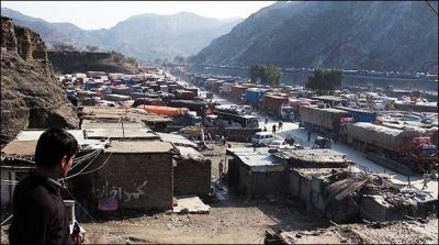 8 thousand vehicles waiting to enter Pakistan at Torkham