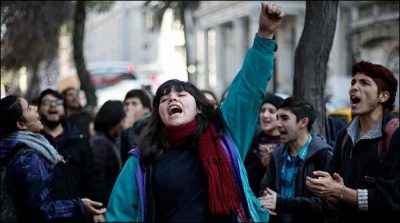 Demonstrations for education reform in Santiago