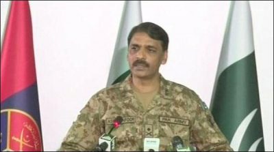 The press release were placed based to Government and military face to face: Asif Ghafoor