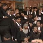 Violence during the lawyers' convention in Lahore High Court Bar