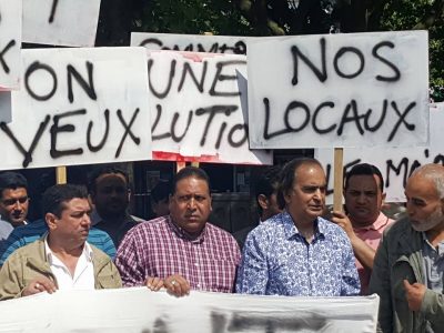 France: local and Pakistani community, raised, protest, after, fire, incident, in the commercial, center, burning, huge, business, area, local, council, did, not,take, any, notice, of, the, loss