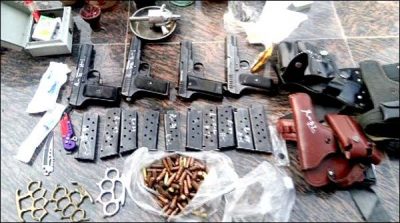 Police operation in Abdul Wali Khan University, weapons and drugs recovered