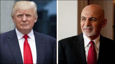 American president met Ashraf Ghani shortly