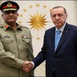 Army, Chief, Gen, Qamar, Javed Bajwa, meets, Turk, President, Erdgon