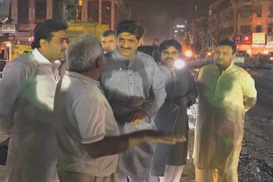 CM Sindh visits different areas of Karachi, reviewed the development projects