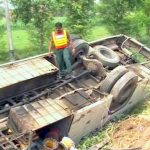 Multan: collided with a car and bus, killed one persom