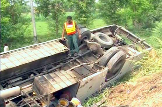 Multan: collided with a car and bus, killed one persom