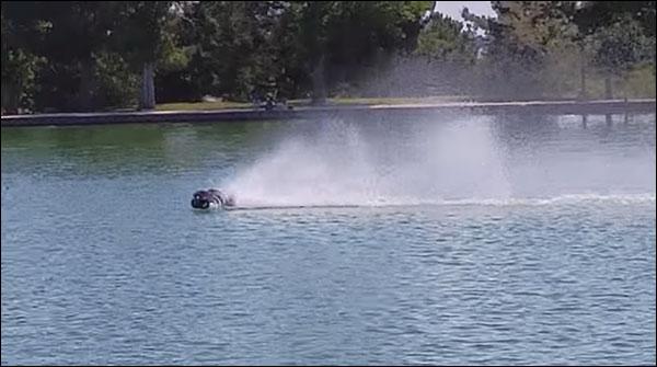 Truck, having, a, speed, of, a bullet, on, waters, invented, very, interesting