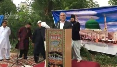Paris: Deputy Mayor addressing to the Muslims before Namaz e Eid ul Fitr