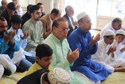 Namaz e Eid ul Fitar, at, Embassy, of, Islamic, Democratic, Pakistan, Paris, France, Ambassador, participated, with, Pakistani, Community