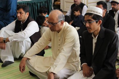 Namaz e Eid ul Fitar, at, Embassy, of, Islamic, Democratic, Pakistan, Paris, France, Ambassador, participated, with, Pakistani, Community