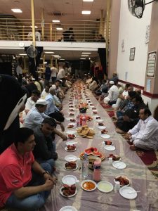 aftar, dinner, at, minah ul Quran, international, center, Allama Hassan Mir Qadri, addressed,the, participants