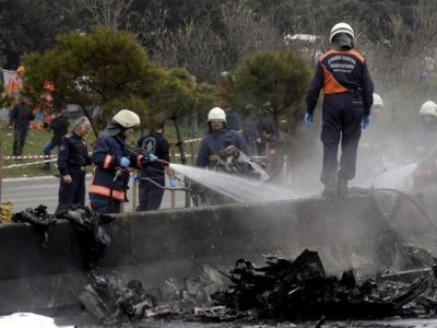 Helicopter crashes in Turkey, 13 troops killed