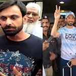 Mohammad Hafeez and Junaid Khan have a great welcome on returning home