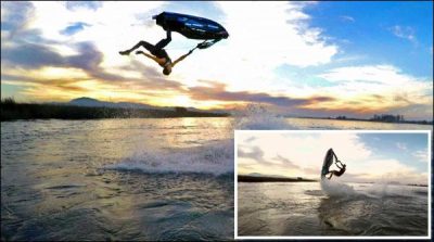 Ultimate , expert, in, ski jumping, in, water, as, well, in, sea, 