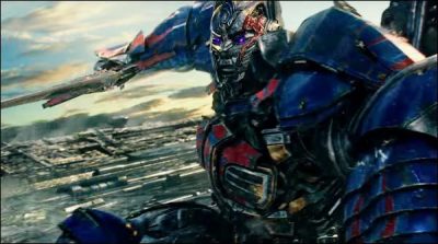The new trailer of the Transformers the Last Knight' on the screen