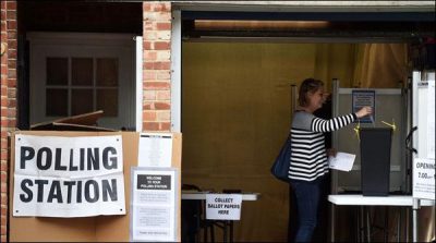 Polling continous for the general election in the UK