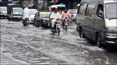 Moonsoon rains across the country, trenches in stream