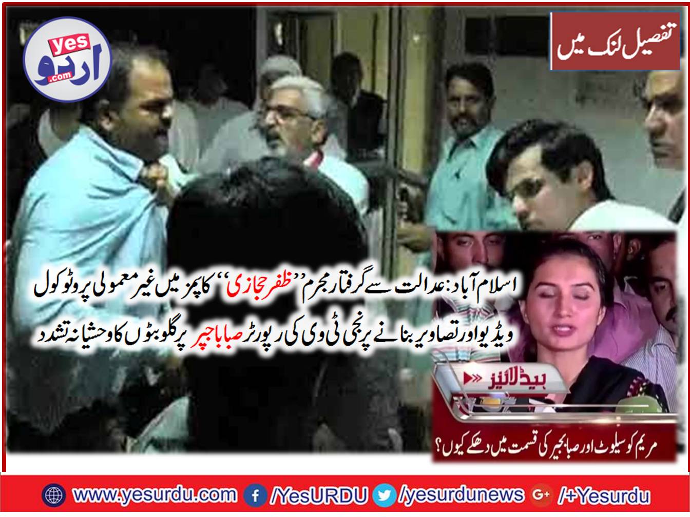 zafar hijazi, came, in, vip, protocol, to, PIMS, hospital, on, taking, photos, FIA, officials, attacked, on,lady , reporter, saba bajper