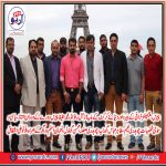 muhammad hafeez, at, the, visit, to, paris, with , friends, and others.