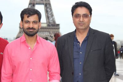 muhammad hafeez, at, the, visit, to, paris, with , friends, and others. 