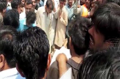 Bhakhar: High speed bus collision to motorcycle, 3 people were killed including two childrens