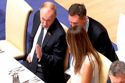 Russian President and Melania Trump dinner together, pictures Viral on social media