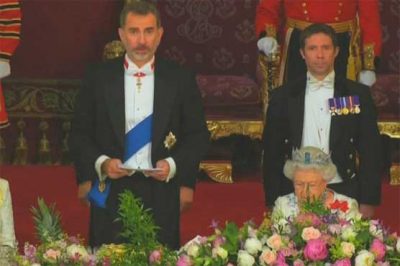 Spain's Royal Family reached London for visit on 31th years