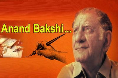 Today's 87th birthday of singer Anand Bakhshi