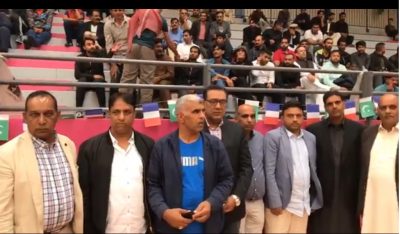 Group Photo of  Organizing Committee 6th, International, European, VollyBall, Tournament, started, in Paris,