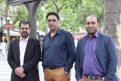 muhammad hafeez, at, the, visit, to, paris, with , friends, and others. 