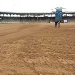 Work started at National Stadium, grass removed